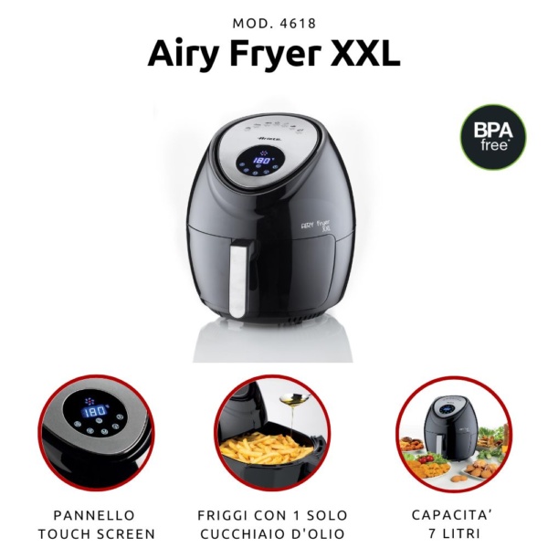 ARIETE FRITEZA NA VRUĆI ZRAK XXL DIGITALNA 4618 - Slika 2