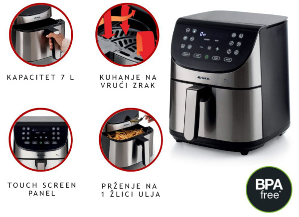 ARIETE FRITEZA NA VRUĆI ZRAK MOD.4628 - Slika 5